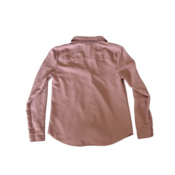 *SALE* H&M Blush Pink Button Down V-Neck Blouse Size S - Picture 3 of 3